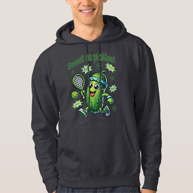 Funny Niedlich Sweet as Pickles Pickleball Hoodie (Vorderseite)