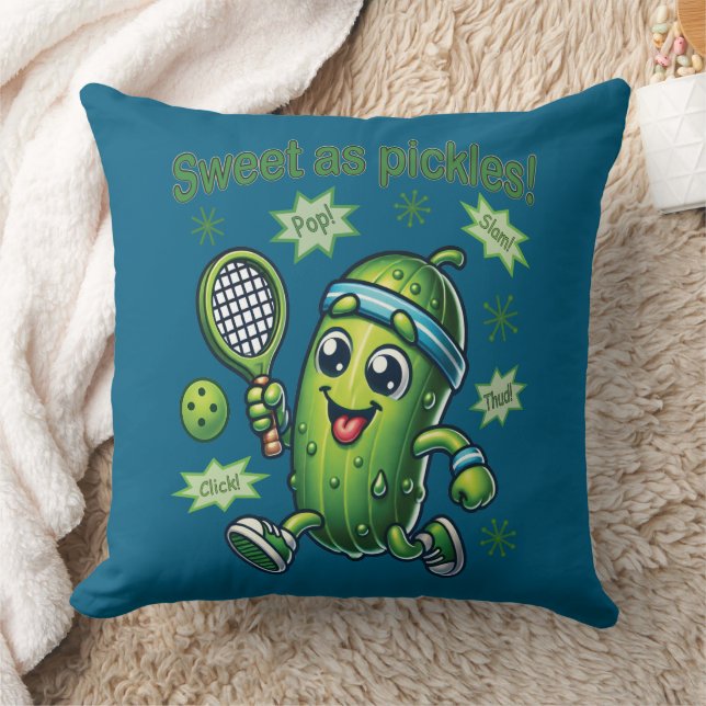 Funny Niedlich Sweet as Pickles Pickleball Kissen (Decke)