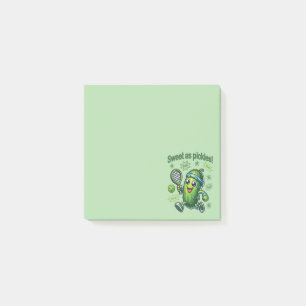 Funny Niedlich Sweet as Pickles Pickleball Post-it Klebezettel