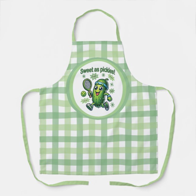 Funny Niedlich Sweet as Pickles Pickleball Schürze (Vorderseite)
