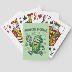 Funny Niedlich Sweet as Pickles Pickleball Spielkarten