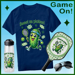 Funny Niedlich Sweet as Pickles Pickleball T-Shirt