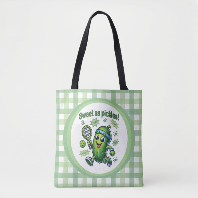 Funny Niedlich Sweet as Pickles Pickleball Tasche (Vorderseite)