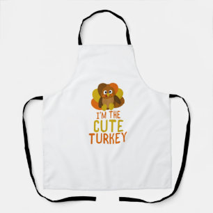 Funny Niedlich Turkey Family Matching Erntedank Schürze