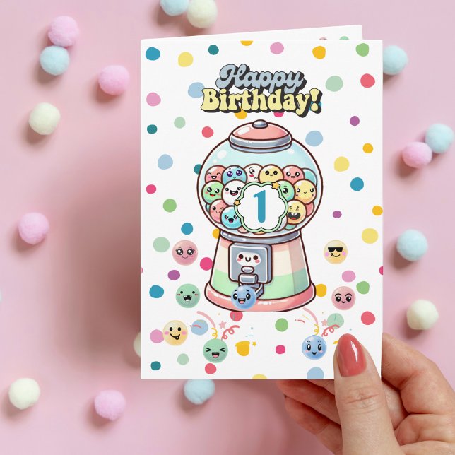 Funny Niedlich Whimsical Gumball, kundenspezifisch Karte (Von Creator hochgeladen)