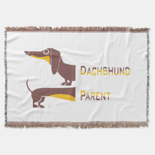 Funny niedliche Dackel für Langhundeeltern Decke