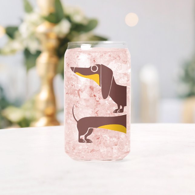 Funny niedliche Dackel für Langhundeeltern Dosenglas (Insitu (Hochzeit))