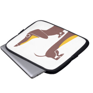 Funny niedliche Dackel für Langhundeeltern Laptopschutzhülle