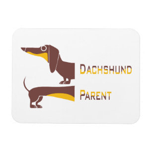 Funny niedliche Dackel für Langhundeeltern Magnet
