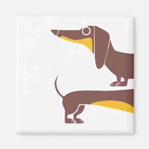 Funny niedliche Dackel für Langhundeeltern Magnet