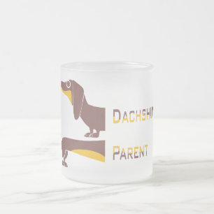 Funny niedliche Dackel für Langhundeeltern Mattglastasse