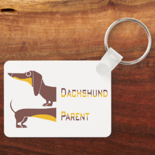 Funny niedliche Dackel für Langhundeeltern Schlüsselanhänger