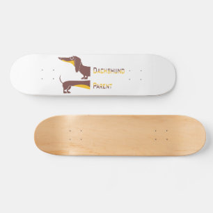 Funny niedliche Dackel für Langhundeeltern Skateboard