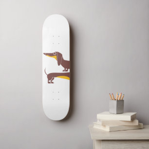 Funny niedliche Dackel für Langhundeeltern Skateboard