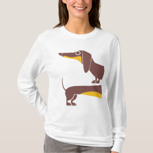 Funny niedliche Dackel für Langhundeeltern T-Shirt