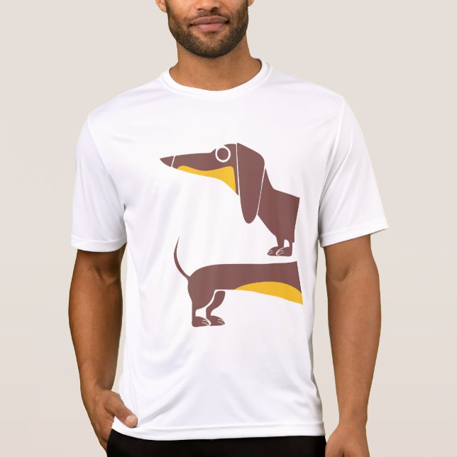 Funny niedliche Dackel für Langhundeeltern T-Shirt (Vorderseite)