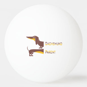 Funny niedliche Dackel für Langhundeeltern Tischtennisball