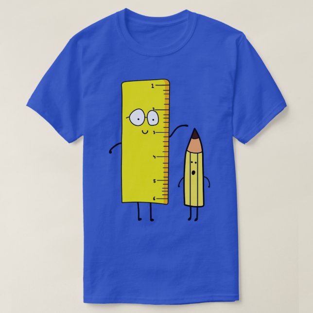 Funny Niedliche Regelmaßnahmen ein Stift T-Shirt (Design vorne)