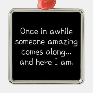 Funny niedliche Teenager Ornament Aus Metall