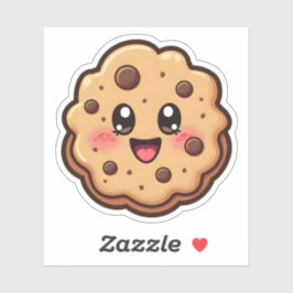 Funny Niedlicher Cartoon Cookies Food Lover Aufkleber