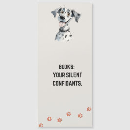 Funny Niedlicher Dalmatiner Dog Lesezeichen mit Zi Magnetkarte