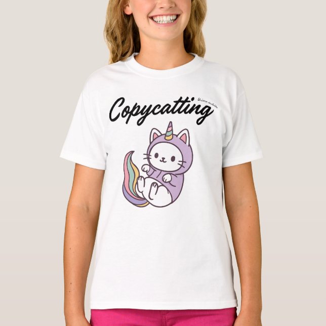 Funny Niedliches einfaches Design für Katzenliebha T-Shirt (Vorderseite)