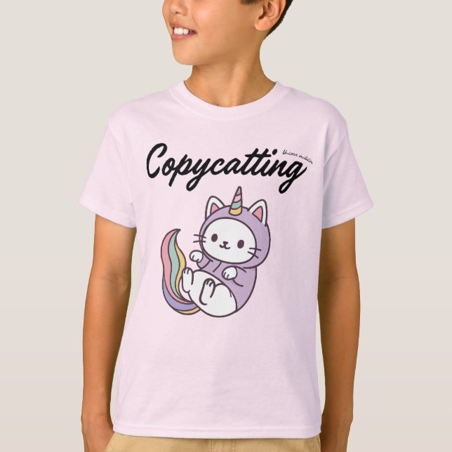 Funny Niedliches einfaches Design für Katzenliebha T-Shirt (Vorderseite)