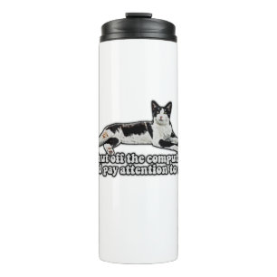 Funny niedliches Katzenmem für Katzenbesitzer und Thermosbecher