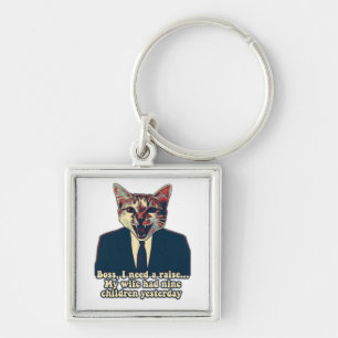 Funny niedliches Katzenmem für Katzenfreunde und K Schlüsselanhänger