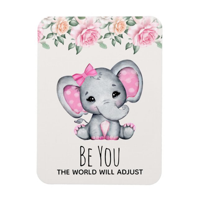 Funny Niedliches Sprichwort Seien Sie mit Adorable Magnet (Vertikal)