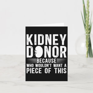 Funny Niere Spender Bewusstsein Nierentransplantat Karte