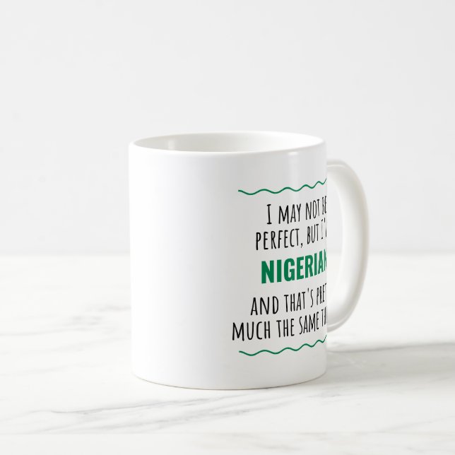 Funny Nigerian Nigeria Gift Idee Kaffeepause Tasse (VorderseiteRechts)