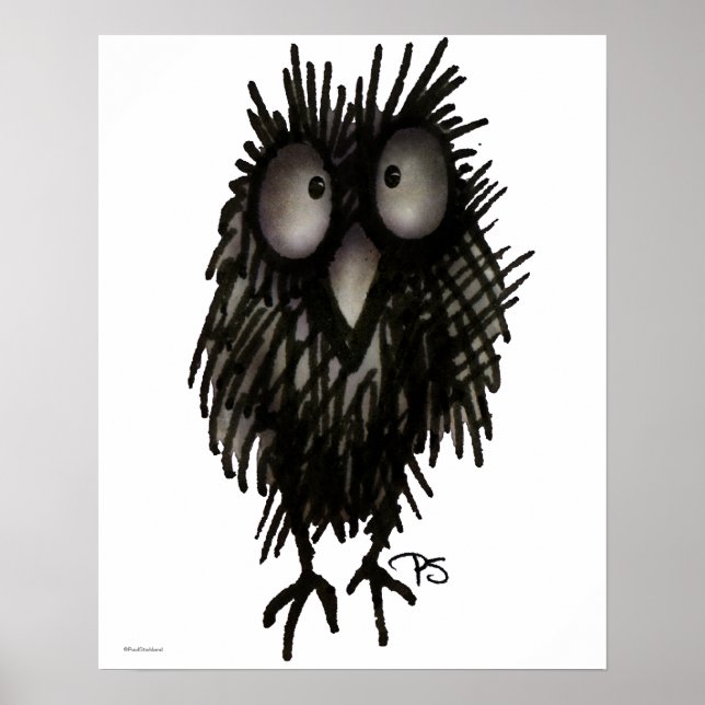 Funny Night Owl Poster (Vorne)