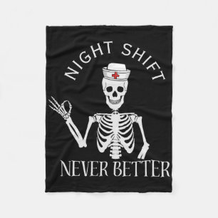 Funny Night Shift Nurse Icu Rn Er Cvicu Nicu Ed Np Fleecedecke