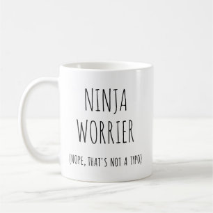 Funny Ninja Worrier Kaffeetasse