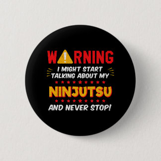 Funny Ninjutsu Martial Arts Joke Button