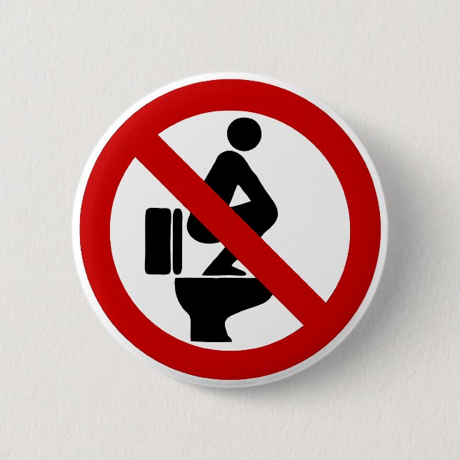 Funny NO Feed on Seat ⚠ Thai ⚠ Button (Vorderseite)