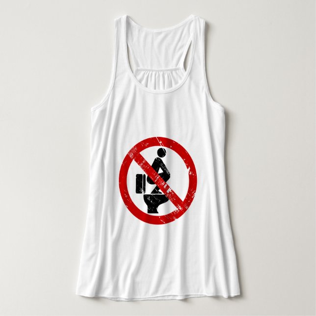 Funny NO Feed on Seat ⚠ Thai ⚠ Tank Top (Design Vorderseite)
