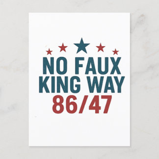 Funny no Imitats King Way 86 47 4. Juli Feiertagspostkarte