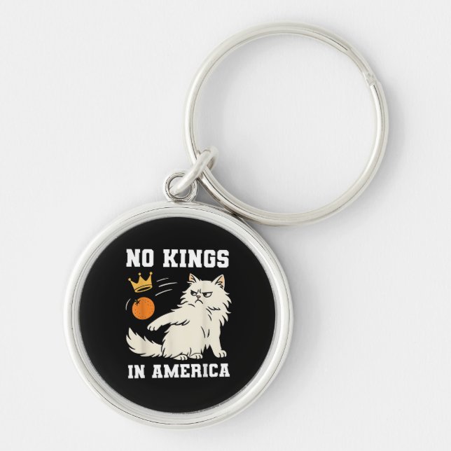 Funny No Kings in America Retro Classic Style Schlüsselanhänger (Vorne)