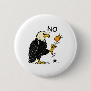 Funny No Kings in America Shirt - Retro politisch Button