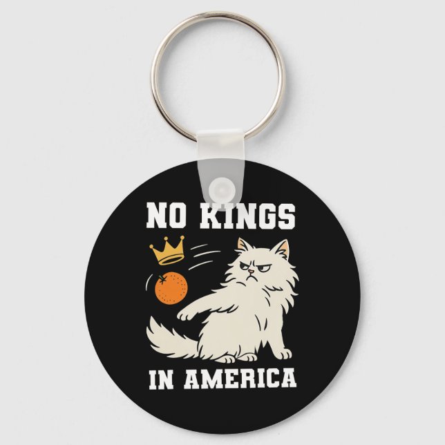 Funny No Kings in Amerika Schlüsselanhänger (Vorderseite)