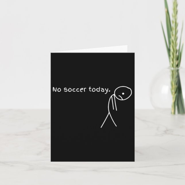 Funny no Soccer heute Karte (Vorderseite)