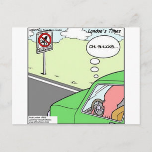 Funny No Tintenfisch Zone Postkarte