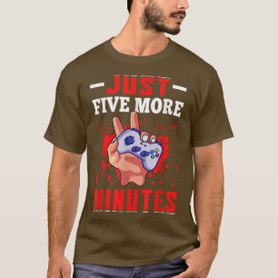 Funny noch fünf Minuten Gamer Video Games Gif T-Shirt