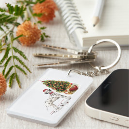 Funny Noël Dalmatien Chien et Arbre