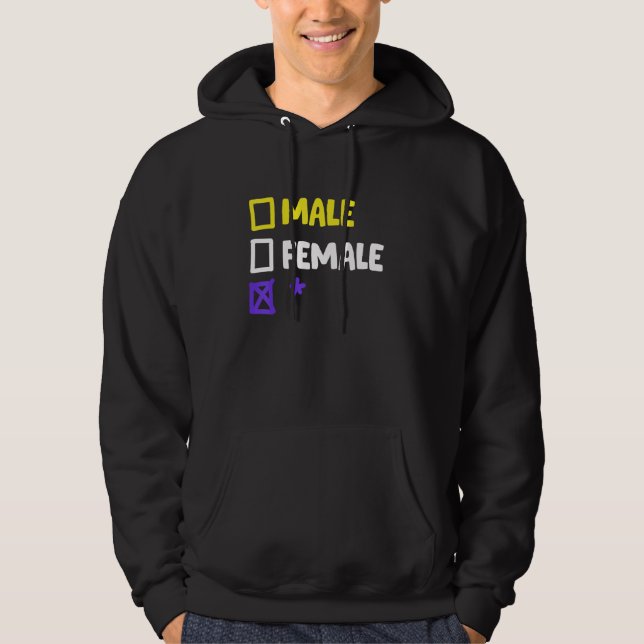 Funny Nonbinary and Transgender Hoodie (Vorderseite)