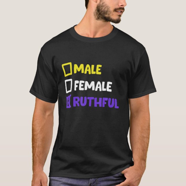 Funny Nonbinary Ruthful T-Shirt (Vorderseite)