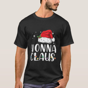 Funny Nonna Claus Weihnachten T - Shirt Pajamas Sa