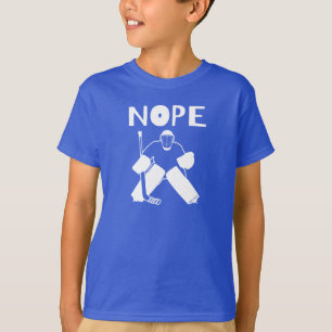 Funny Nope Hockey Goalie T-Shirt